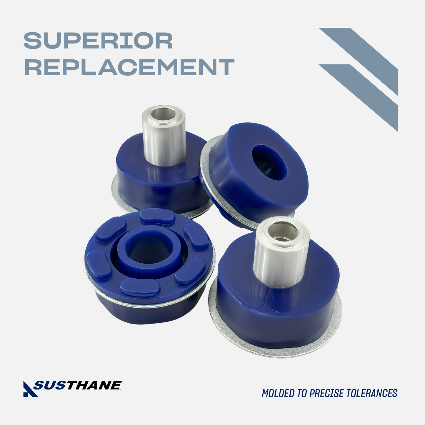 AUTOACER - 4pc Rear Axle Subframe Polyurethane Mount Bushings for BMW E53 X5 2000-2006