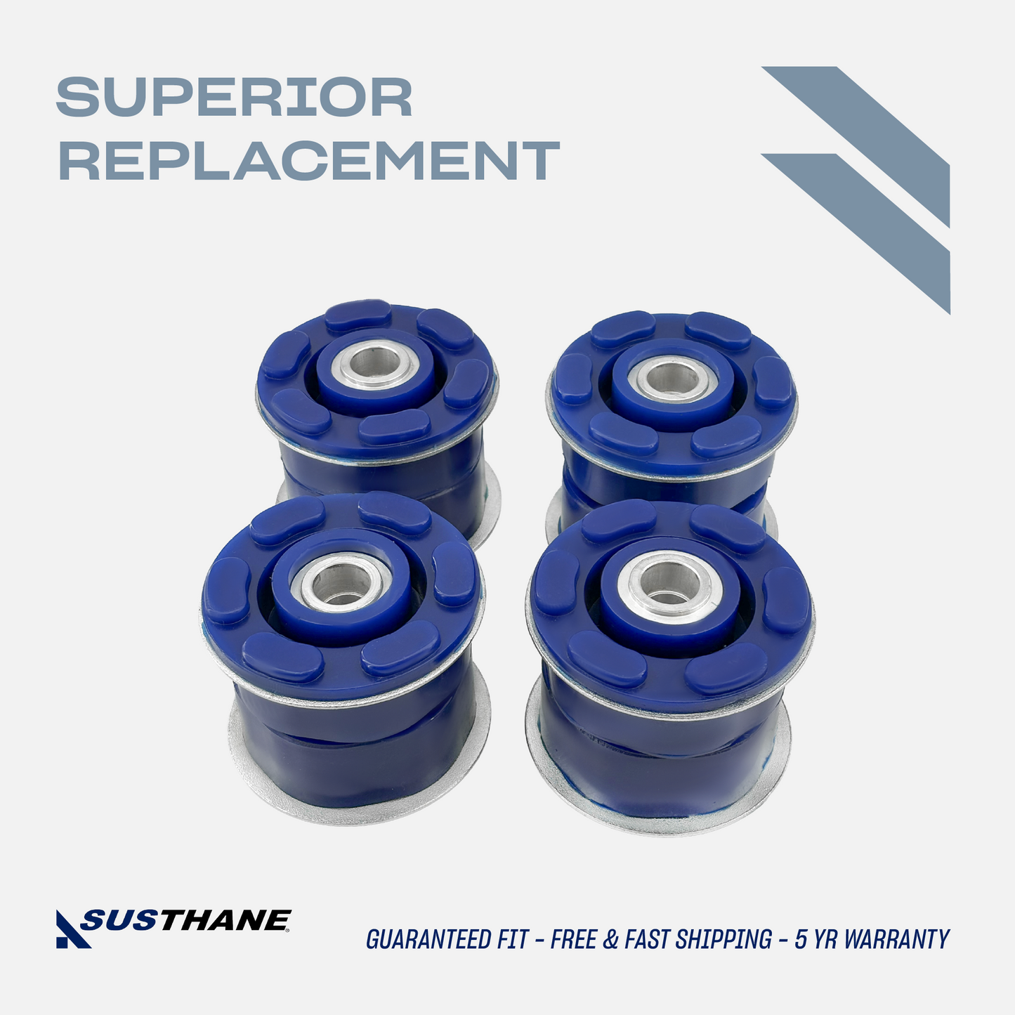 AUTOACER - 4pc Rear Axle Subframe Polyurethane Mount Bushings for BMW E53 X5 2000-2006