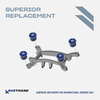 AUTOACER - 4pc Rear Axle Subframe Polyurethane Mount Bushings for BMW E53 X5 2000-2006