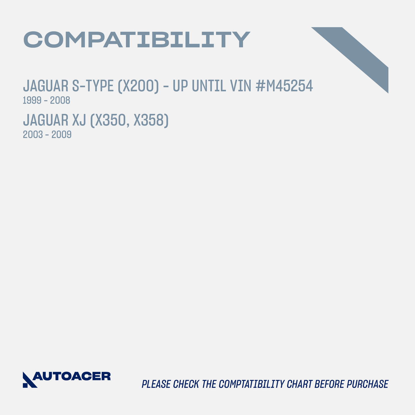 AUTOACER - 6pc Rear Lower Suspension Control Arm Bushings & Hydra Bushing Kit for JAGUAR S-TYPE X200, XJ (X350, X358)