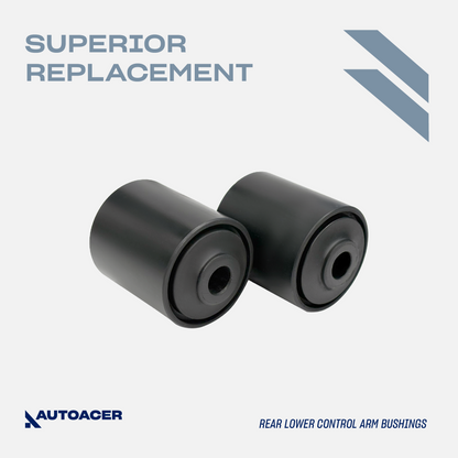 AUTOACER - 6pc Rear Lower Suspension Control Arm Bushings & Hydra Bushing Kit for JAGUAR S-TYPE X200, XJ (X350, X358)