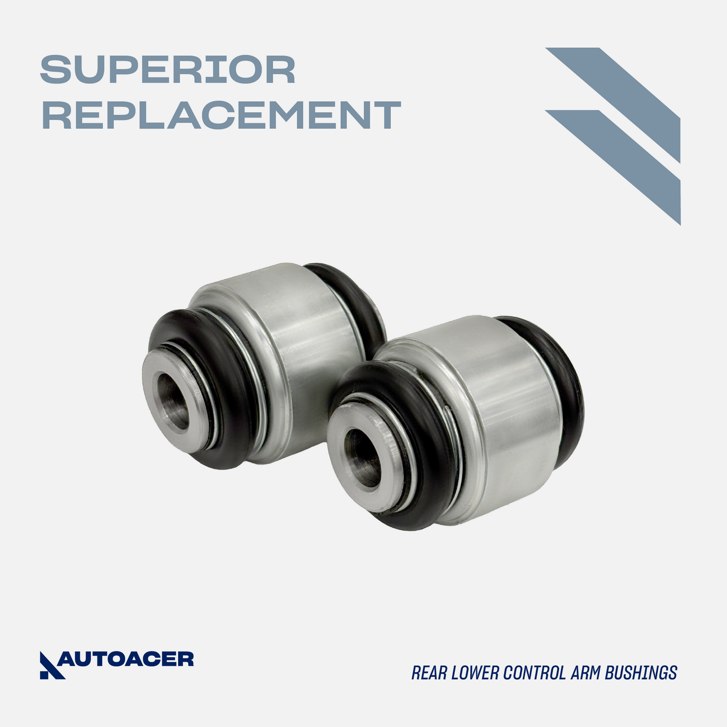 AUTOACER - 6pc Rear Lower Suspension Control Arm Bushings & Hydra Bushing Kit for JAGUAR S-TYPE X200, XJ (X350, X358)