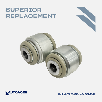 AUTOACER - 6pc Rear Lower Suspension Control Arm Bushings & Hydra Bushing Kit for JAGUAR S-TYPE X200, XJ (X350, X358)