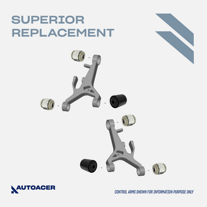 AUTOACER -6pc Rear Lower Control Arm Bushings & Hydra Bushing Kit for JAGUAR S-TYPE, XK, XKR, XKR-S (X150), XF, XFR, XFR-S (X250), XJ (X351), DIAMLER Super Eight