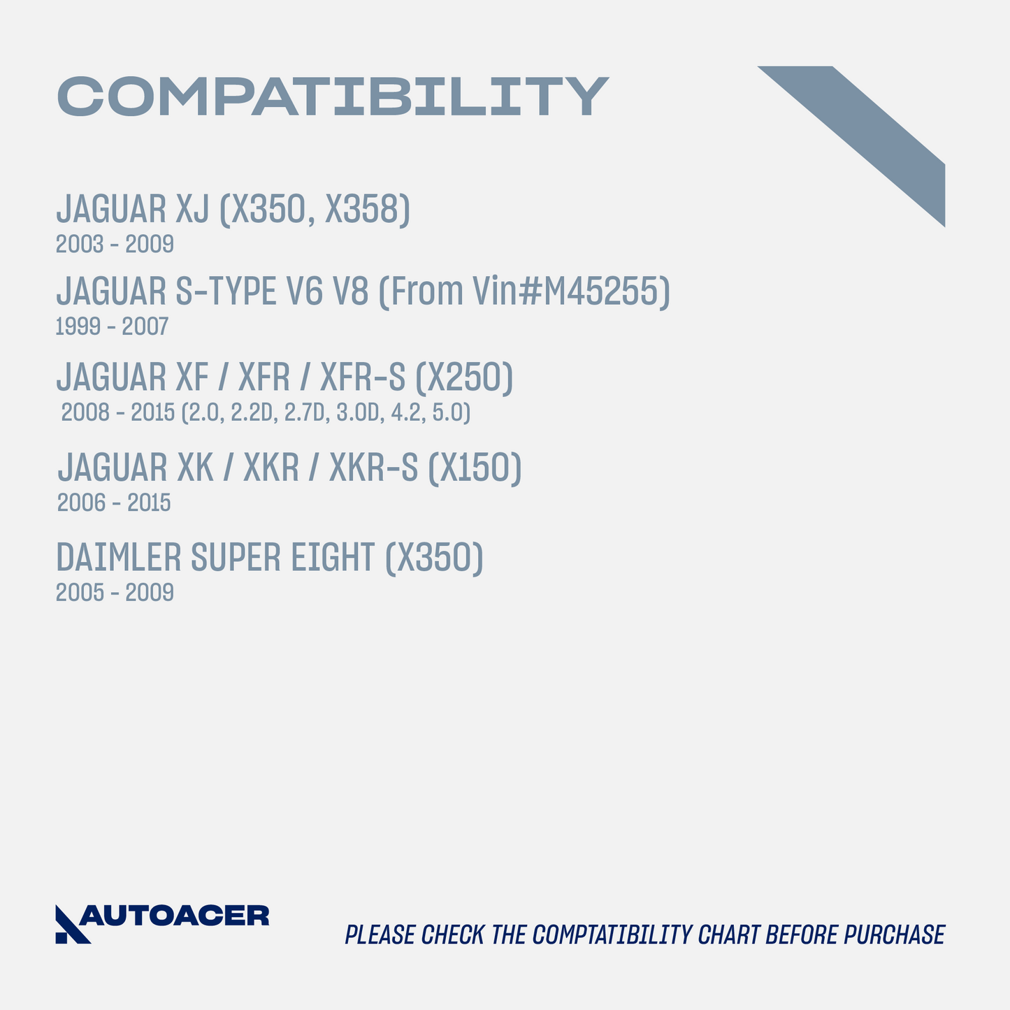 AUTOACER - 4p Front Lower Control Trailing Arms for JAGUAR SType XF XK XJ DAIMLER