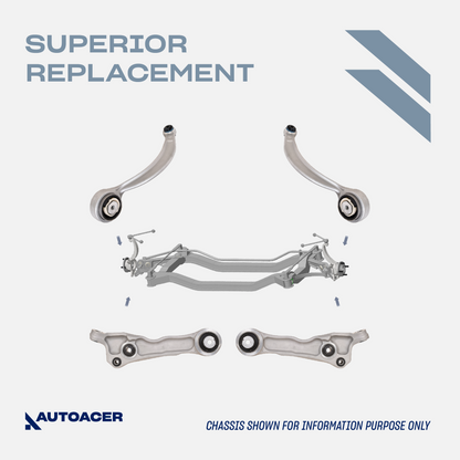 AUTOACER - 4p Front Lower Control Trailing Arms for JAGUAR SType XF XK XJ DAIMLER