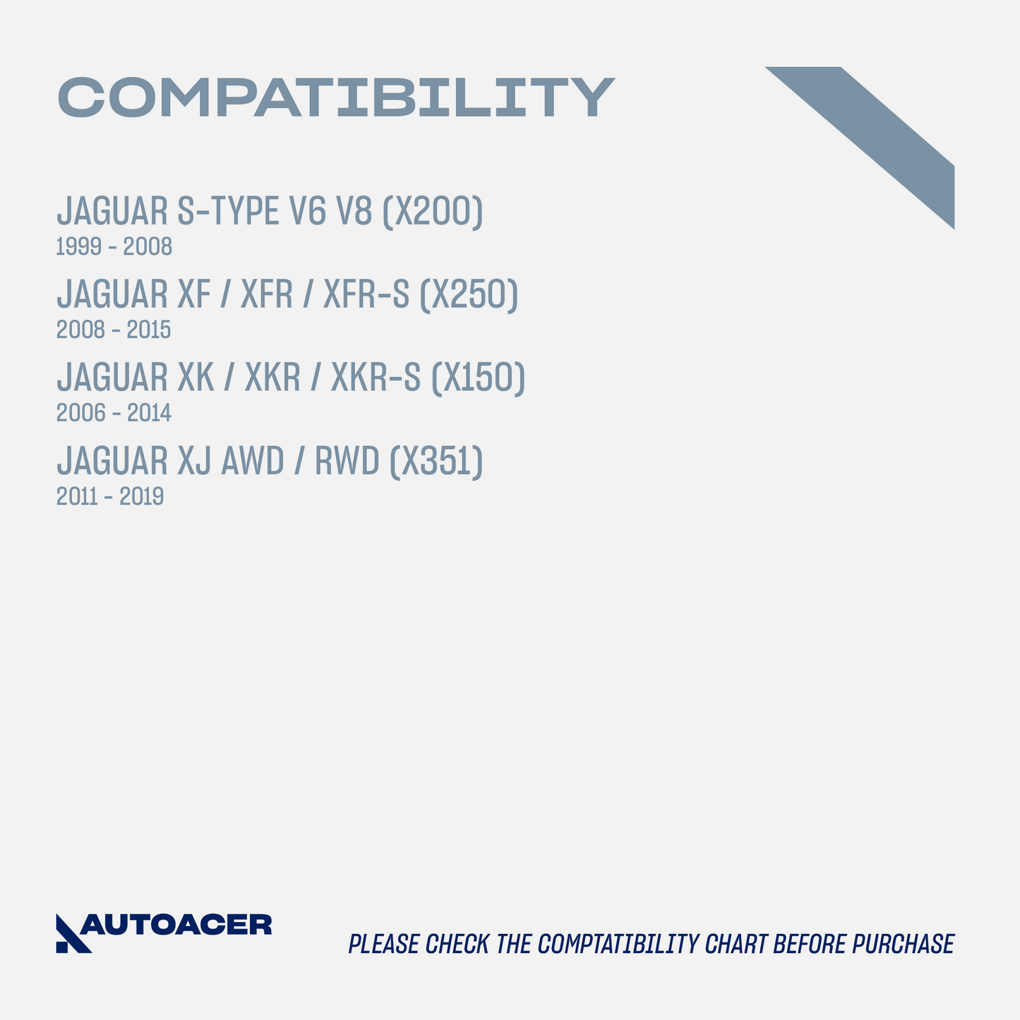 AUTOACER -10p Front Strut Mounts Boot Spring Seat Kit For Jaguar S-Type XF XK XJ