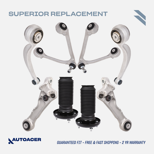 AUTOACER -16p Front Upper Lower Control /Trailing Arms & Strut Mounts for Jaguar