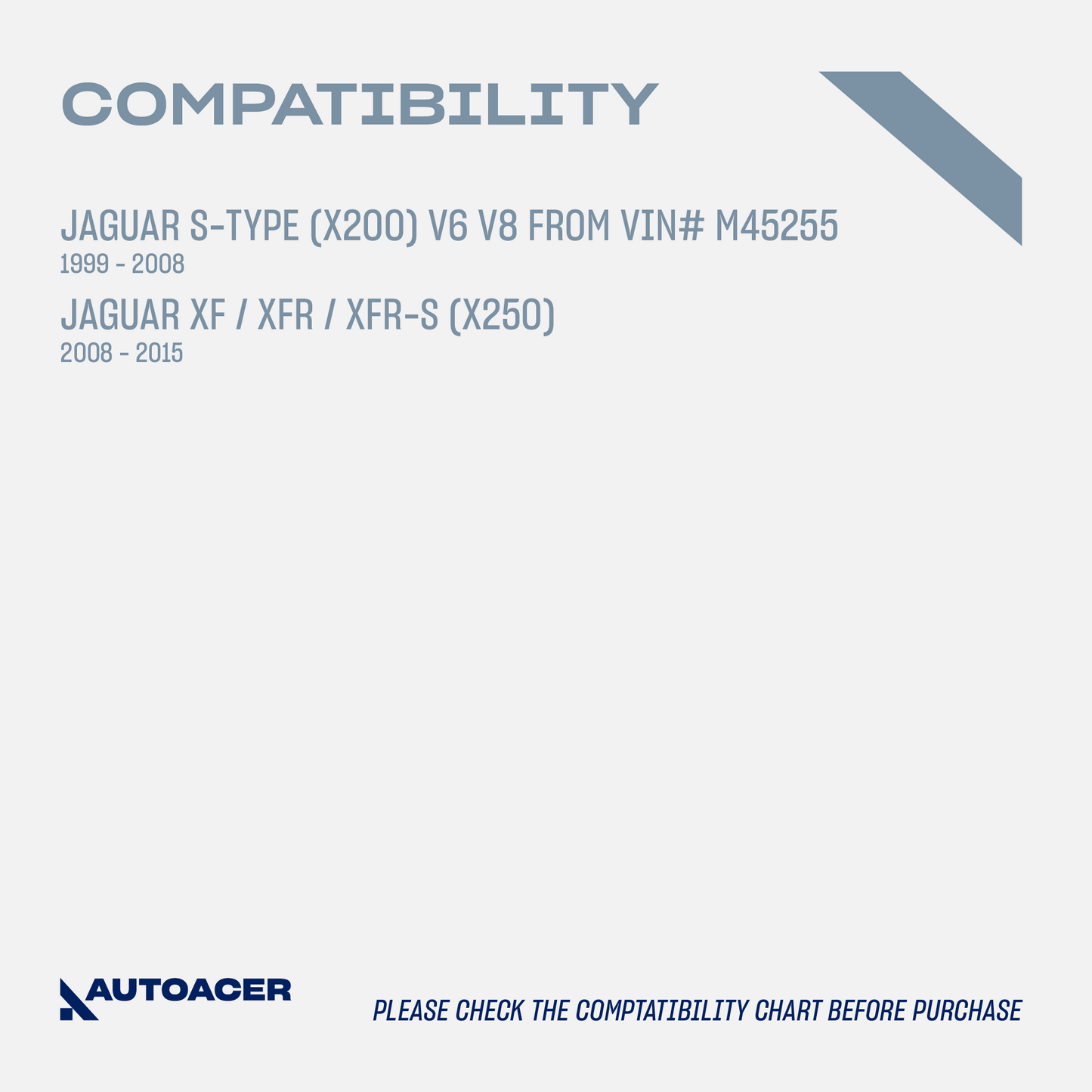 AUTOACER -8pc Front Upper Lower Control Arms with Bushings & Ball Joints Pre-Fitted, Trailing Arms & Stabilizer Bar Link for Jaguar S-Type (X200) V6 V8, XF, XFR, XFR-S (X250)
