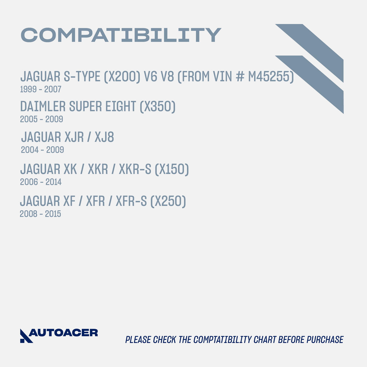 AUTOACER - 4pc Front Lower Control Arm with Bushings Pre-Fitted & Stabilizer Bar Link for Jaguar S-Type (X200), XJ, XJR, XJ8 (X350 / X358), XK, XKR, XKR-S (X150), XF, XFR, XFR-S (X250), Daimler Super Eight
