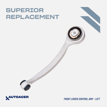 AUTOACER - 4pc Front Lower Control Arm with Bushings Pre-Fitted & Stabilizer Bar Link for Jaguar S-Type (X200), XJ, XJR, XJ8 (X350 / X358), XK, XKR, XKR-S (X150), XF, XFR, XFR-S (X250), Daimler Super Eight