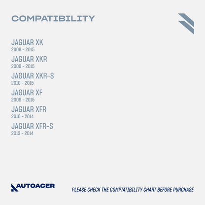 Complete Front Suspension Kit 14 pcs - Upper, Lower Control Arms, Lower Ball Joints, Sway Bar Links, Outer Tie Rod Set & Strut Mount Assembly for XK, XKR, XKR-S, XF, XFR, XFR-S