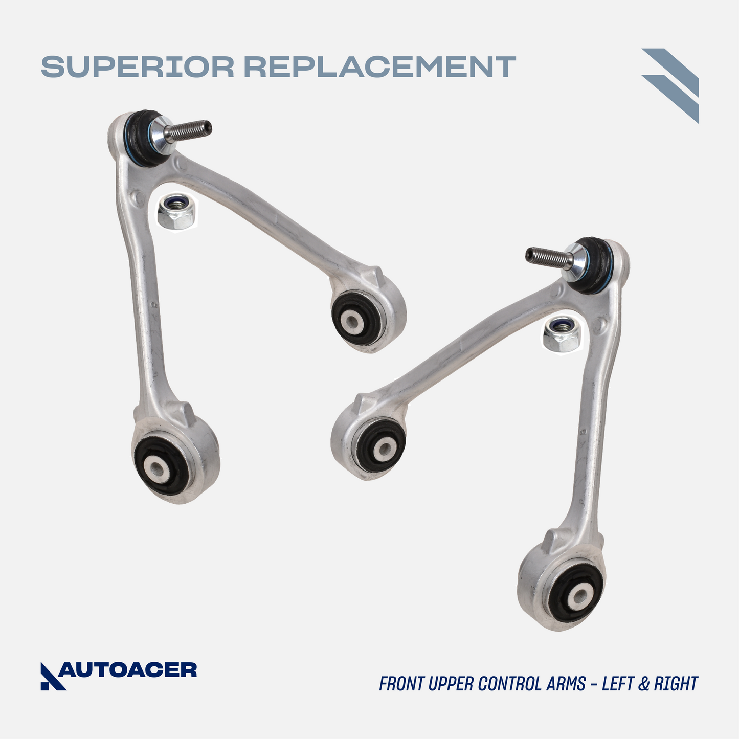 Complete Front Suspension Kit 14 pcs - Upper, Lower Control Arms, Lower Ball Joints, Sway Bar Links, Outer Tie Rod Set & Strut Mount Assembly for XK, XKR, XKR-S, XF, XFR, XFR-S