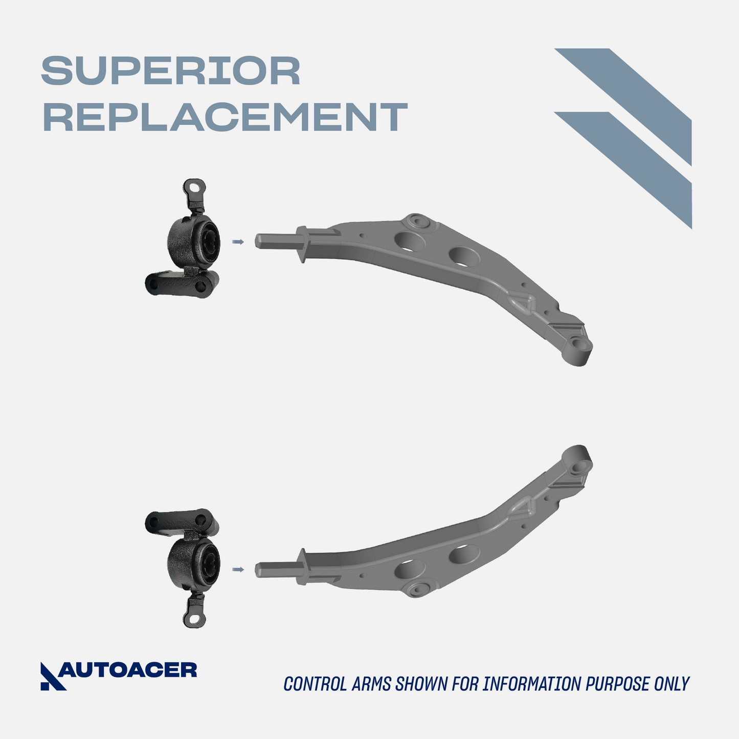 AUTOACER - 2p Front Lower Control Arm Bushings Brackets for MINI COOPER R50/52/53