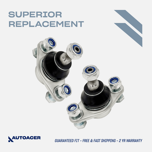 AUTOACER - 2pc Front Lower Control Arm Outer Ball Joints for MINI COOPER S, Convertible (R50, R52, R53)