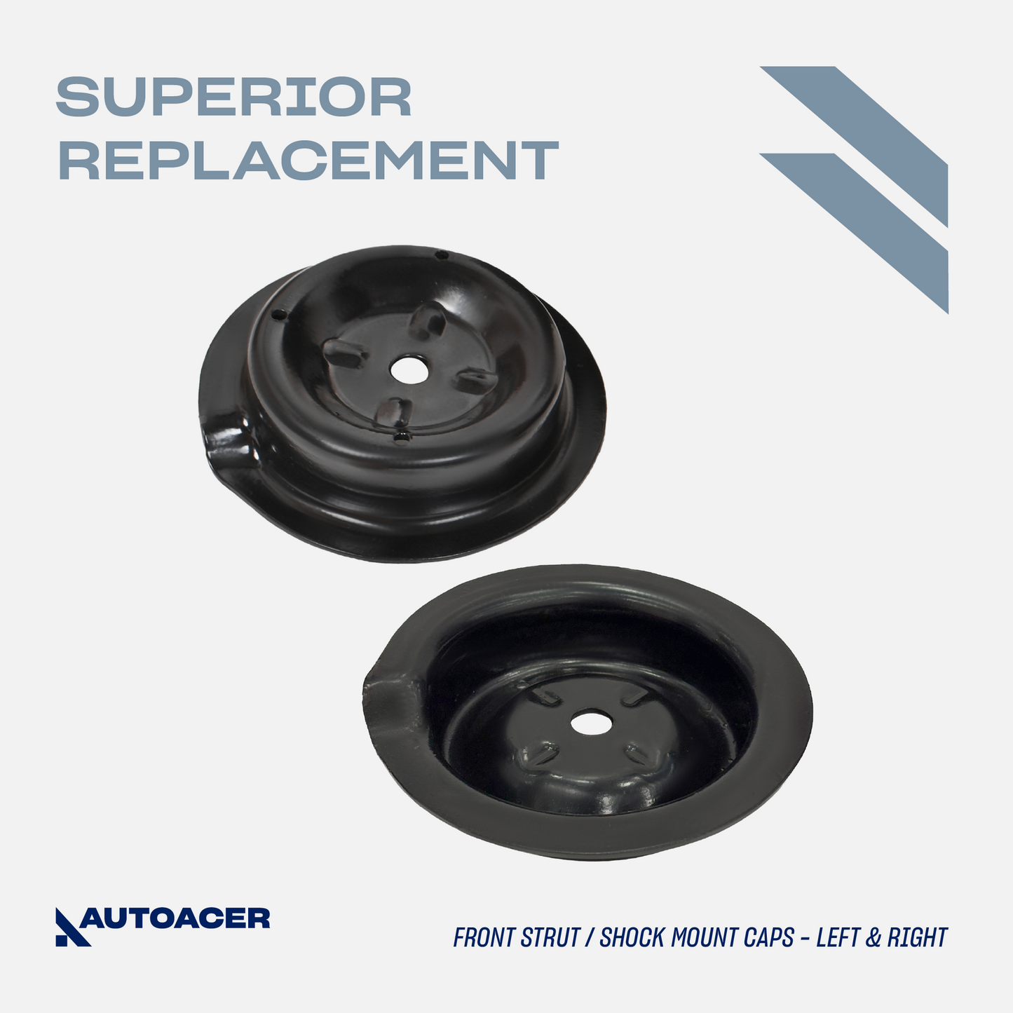 AUTOACER - 8pc Front Strut Mounts with Bearing, Bearing Seat, Dust Boots & Bump Stops for MINI COOPER (R50, R52, R53)