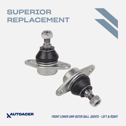 AUTOACER - 4pc Front Lower Control Arm Bushings with Bracket & Outer Ball Joint Kit for MINI COOPER/S (R50, R52, R53)