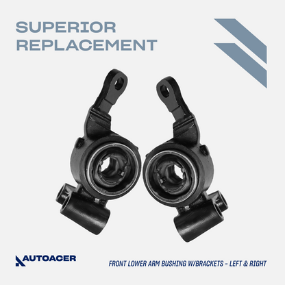 AUTOACER - 4pc Front Lower Control Arm Bushings with Bracket & Outer Ball Joint Kit for MINI COOPER/S (R50, R52, R53)