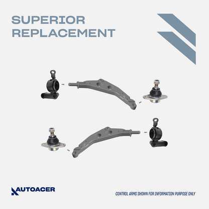 AUTOACER - 4pc Front Lower Control Arm Bushings with Bracket & Outer Ball Joint Kit for MINI COOPER/S (R50, R52, R53)