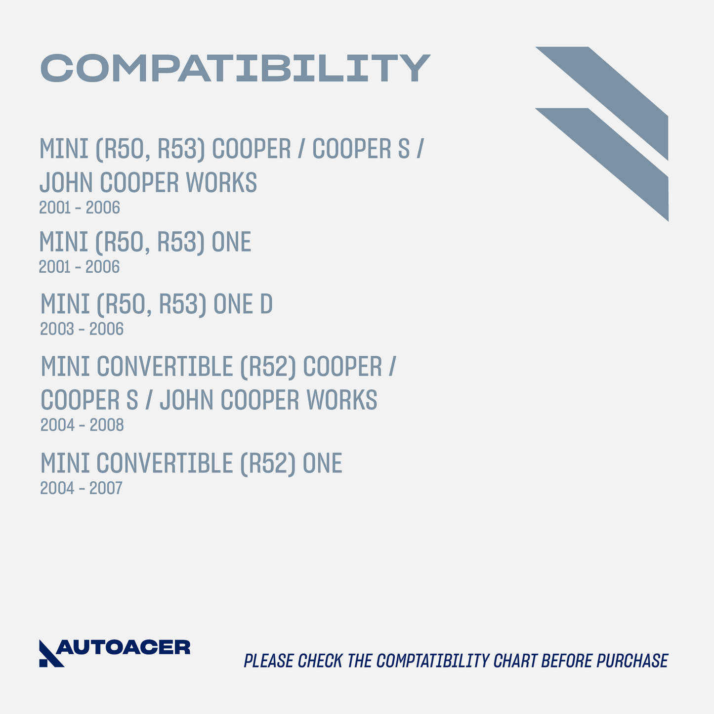 AUTOACER - 6pc Front Lower Control Arm Bushings with Brackets, Outer Ball Joints & Stabilizer Bar Links for MINI COOPER / S, CONVERTIBLE (R50, R52, R53)