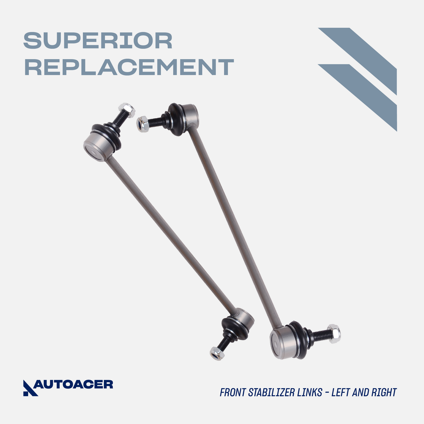 AUTOACER - 6pc Front Lower Control Arm Bushings with Brackets, Outer Ball Joints & Stabilizer Bar Links for MINI COOPER / S, CONVERTIBLE (R50, R52, R53)