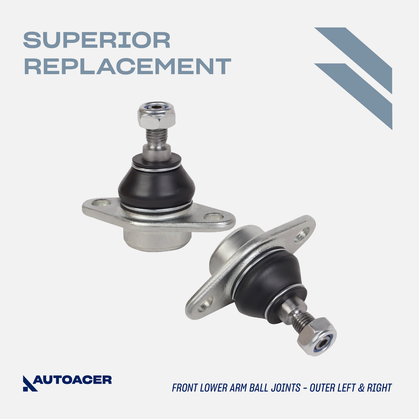 AUTOACER - 6pc Front Lower Control Arm Bushings with Brackets, Outer Ball Joints & Stabilizer Bar Links for MINI COOPER / S, CONVERTIBLE (R50, R52, R53)